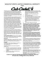 MTD Cub Cadet 730 STE Snow Blower Owners Manual page 27