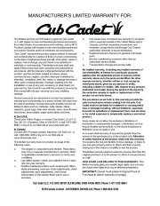 MTD Cub Cadet 730 STE Snow Blower Owners Manual page 28