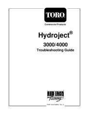 Toro Commercial Products Hydroject 3000 4000 Troubleshooting Guide 97928SL Rev A page 1