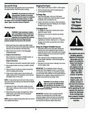 MTD Troy-Bilt 204 Chipper Shredder Vacuum Lawn Mower Owners Manual page 9
