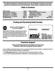 MTD 5DM Log Splitter Lawn Mower Owners Manual page 2