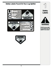 MTD 5DM Log Splitter Lawn Mower Owners Manual page 3