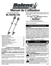 MTD Bolens BL100 BL150 Gas Trimmer 2 Cycle Lawn Mower Owners Manual page 27