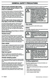 Husqvarna 235e 236e 240e TrioBrake Chainsaw Owners Manual, 2003,2004,2005,2006,2007,2008,2009,2010 page 10