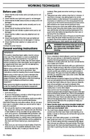 Husqvarna 235e 236e 240e TrioBrake Chainsaw Owners Manual, 2003,2004,2005,2006,2007,2008,2009,2010 page 16