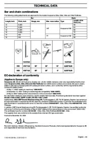 Husqvarna 235e 236e 240e TrioBrake Chainsaw Owners Manual, 2003,2004,2005,2006,2007,2008,2009,2010 page 23