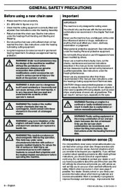 Husqvarna 235e 236e 240e TrioBrake Chainsaw Owners Manual, 2003,2004,2005,2006,2007,2008,2009,2010 page 8