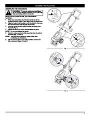 MTD TB154 Electric Gardern Cultivator Lawn Mower Owners Manual page 5