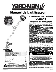 MTD Yard Man YM20CS 2 Cycle Trimmer Lawn Mower Owners Manual page 17