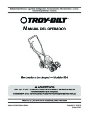 MTD Troy-Bilt 554 Lawn Edger Owners Manual page 21