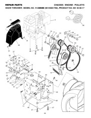 Husqvarna 1130SBE Snow Blower Owners Manual, 2006,2007,2008 page 28