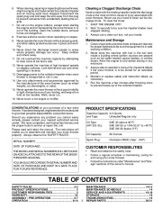 Husqvarna 1130SBE Snow Blower Owners Manual, 2006,2007,2008 page 3