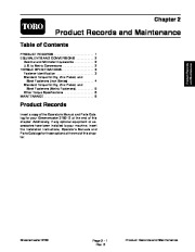 Toro 03113SL Rev E Service Manual Greensmaster 3150 Preface Publication page 9