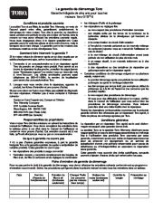 Toro 38600, 38602 Manuel des Propriétaires, 2002 page 20