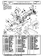 Poulan Pro 210 Chainsaw Parts List page 1