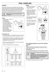 Husqvarna 42 242XP 246 Chainsaw Owners Manual, 1999,2000,2001 page 26