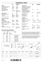 Husqvarna 42 242XP 246 Chainsaw Owners Manual, 1999,2000,2001 page 34