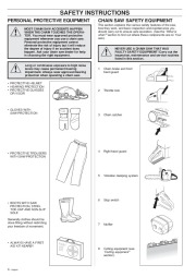 Husqvarna 42 242XP 246 Chainsaw Owners Manual, 1999,2000,2001 page 4