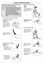 Husqvarna 42 242XP 246 Chainsaw Owners Manual, 1999,2000,2001 page 8