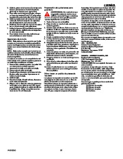 Murray 620301X4NB Snow Blower Owners Manual page 31