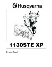 Husqvarna 1130STE XP Snow Blower Owners Manual, 2004,2005,2006,2007 page 1
