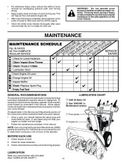 Husqvarna 1130STE XP Snow Blower Owners Manual, 2004,2005,2006,2007 page 14