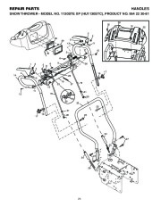 Husqvarna 1130STE XP Snow Blower Owners Manual, 2004,2005,2006,2007 page 24