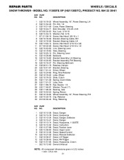 Husqvarna 1130STE XP Snow Blower Owners Manual, 2004,2005,2006,2007 page 31