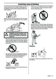 Husqvarna 357XP 359 Chainsaw Owners Manual, 2001,2002,2003,2004,2005,2006,2007,2008,2009 page 21