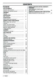 Husqvarna 357XP 359 Chainsaw Owners Manual, 2001,2002,2003,2004,2005,2006,2007,2008,2009 page 4