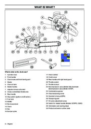 Husqvarna 357XP 359 Chainsaw Owners Manual, 2001,2002,2003,2004,2005,2006,2007,2008,2009 page 6