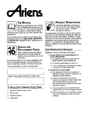 Ariens Sno Thro 001 2 3 4 6 7 8 9 301 2 3 Snow Blower Parts Manual page 2