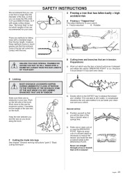 Husqvarna 45 49 Chainsaw Owners Manual, 1995,1996,1997,1998 page 23