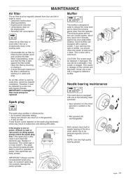 Husqvarna 45 49 Chainsaw Owners Manual, 1995,1996,1997,1998 page 31