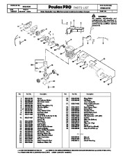 2007 Poulan Pro PP4620AVHD Chainsaw Parts List page 1