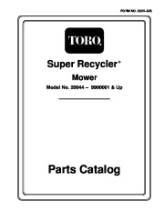 Toro Owners Manual, 1999 page 1