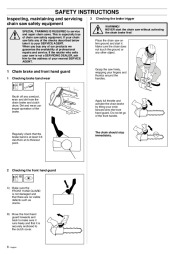 Husqvarna 335XPT Chainsaw Owners Manual, 2001,2002,2003,2004,2005 page 8