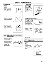 Husqvarna 335XPT Chainsaw Owners Manual, 2001,2002,2003,2004,2005 page 9