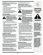 MTD 760 77 Transmatic Lawn Tractor Mower Owners Manual page 17