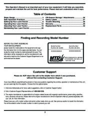 MTD 760 77 Transmatic Lawn Tractor Mower Owners Manual page 2