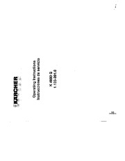 Kärcher K 4000 G Gasoline Power High Pressure Washer Owners Manual page 1