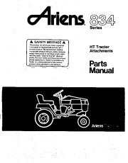 Ariens Sno Thro 834 Series Snow Blower Parts Manual page 1