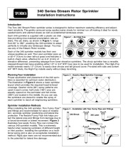 Toro 340 Series Stream Rotor Sprinkler Irrigation Owners Manual page 1