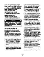 Toro 20050 Toro Carefree Recycler Electric Mower, E120 Manuel des Propriétaires, 2000 page 3
