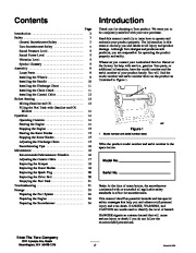Toro 38428, 38429, 38441, 38442 Toro CCR 2450 and 3650 Snowthrower Owners Manual, 2001 page 2