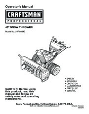 Craftsman 247.88845 Craftsman 45-Inch Owners Manual page 1