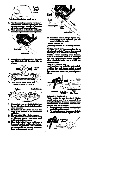 2010 Poulan Pro PP4218 Chainsaw Owners Manual