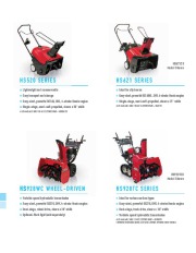 Honda HS520 HS621 HS928WC HS928TC Snow Blower Catalog page 2