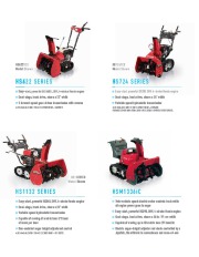 Honda HS520 HS621 HS928WC HS928TC Snow Blower Catalog page 3