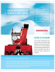 Honda HS520 HS621 HS928WC HS928TC Snow Blower Catalog page 5